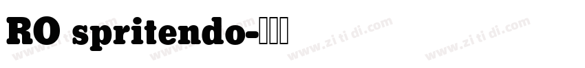 RO spritendo字体转换